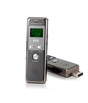 Registratore vocale FM professionale da 8 GB con rilevamento audio
