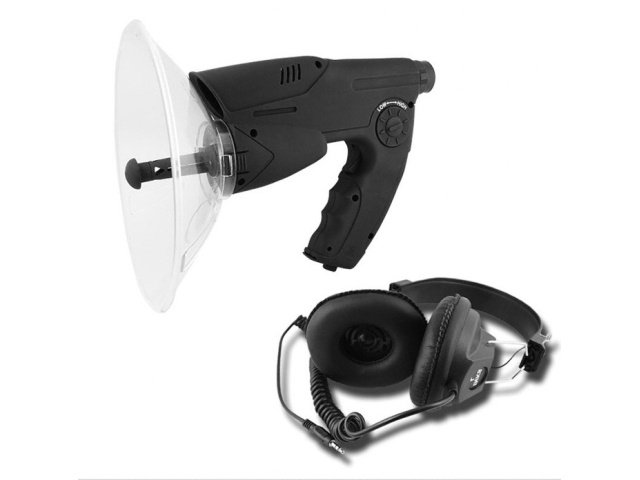 Binocolo con apparecchio acustico - amplificatore di suono per cacciatori