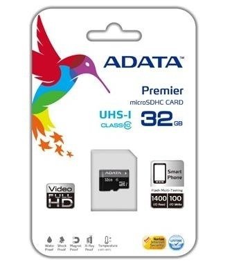 Scheda di memoria Micro SD ADATA 32GB, Classe 10