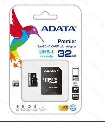 Scheda di memoria micro SD ADATA 32 GB + adattatore SD, CLASS 10