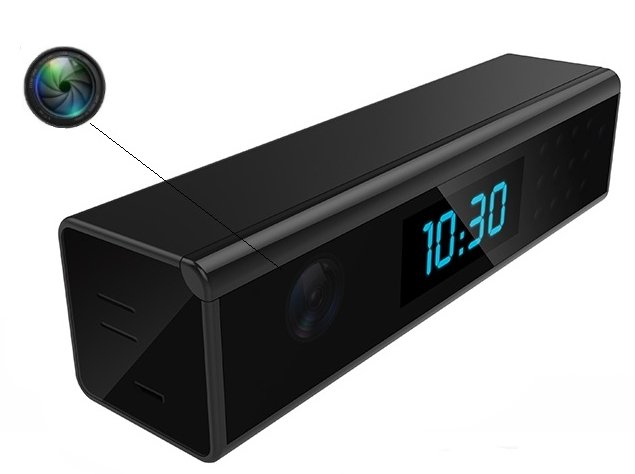 Mini orologio da tavolo con telecamera Wi-Fi 1080P