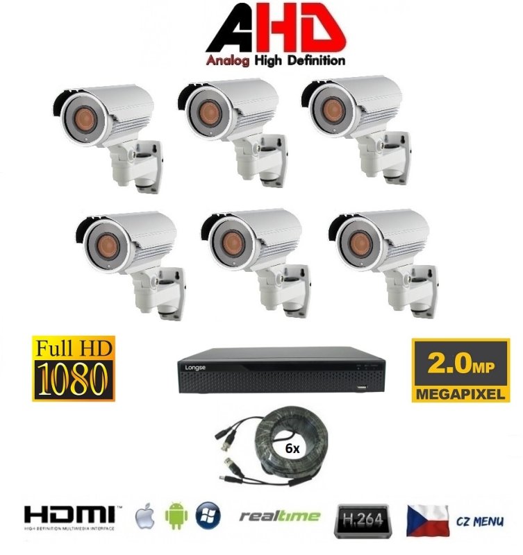 Set di telecamere a 6 canali 2Mpx 6AHD2