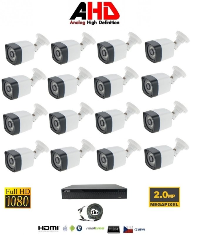 Set di telecamere a 16 canali 2Mpx 16AHD1