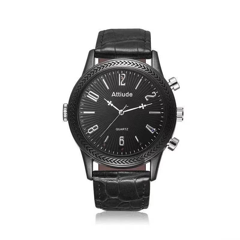 Orologio nero con fotocamera Full HD e visione notturna 32 GB