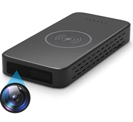Telecamera DVR 2K integrata in power bank con rilevamento del movimento e visione notturna