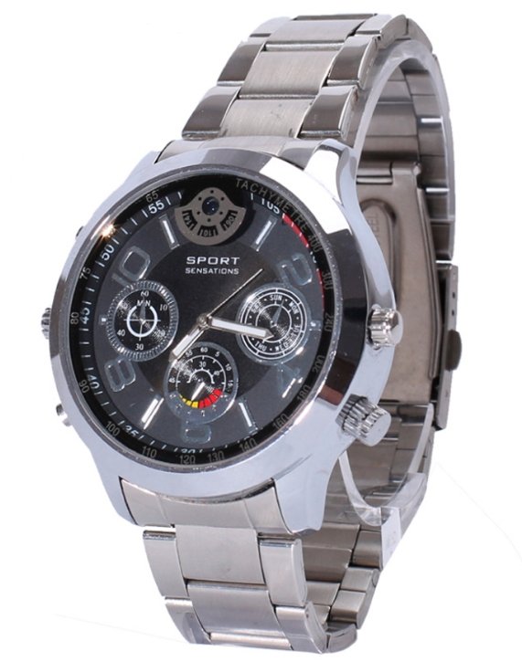 Orologio spia 2K DVR con telecamera e rilevamento del movimento 16GB/32GB