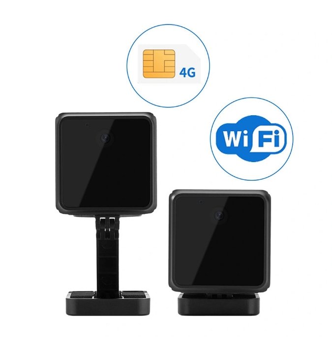 Telecamera impermeabile 4G/Wi-Fi con rilevamento del movimento e visione notturna