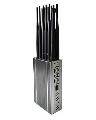 Disturbatore portatile a 12 antenne di segnali GSM/2G/3G/5G/DCS/GPS/WIFI2.4G/4GLTE/WiFi5.8G/GPSL1/5G1