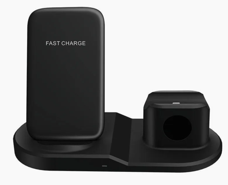 Telecamera Wi-Fi 3-in-1 in caricatore wireless multifunzionale 15W per iPhone e AirPods