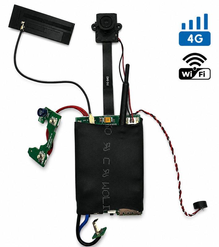 Modulo telecamera 4G Wi-Fi con visione notturna e rilevamento del movimento