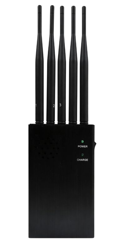 Disturbatore portatile PROFI a 5 antenne per segnali GSM/DCS/4G/3G/GPS/GLONASS/WIFI