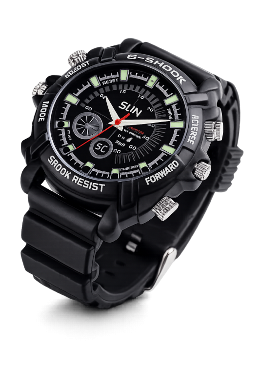 Orologio G-SHOOK nero con telecamera IR 32GB
