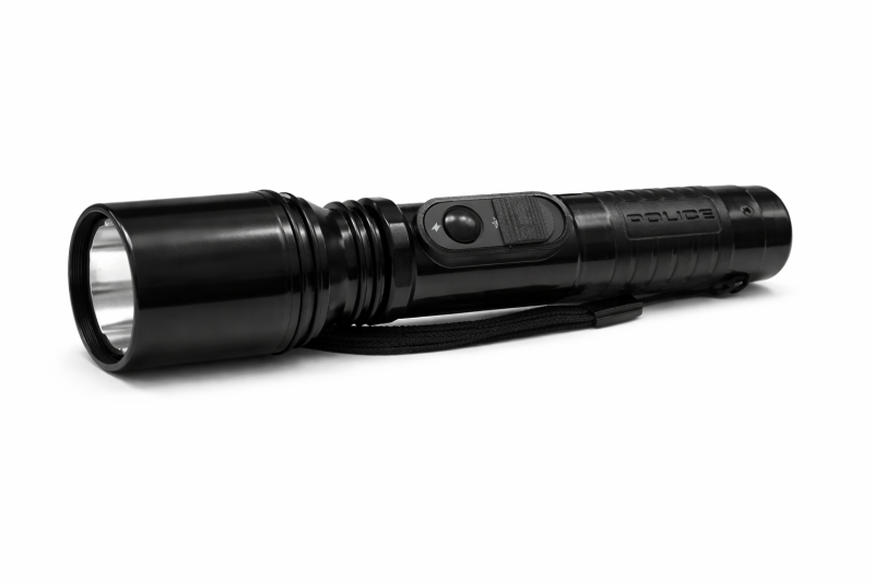 Storditore elettrico SPL1000 con torcia LED potente per autodifesa