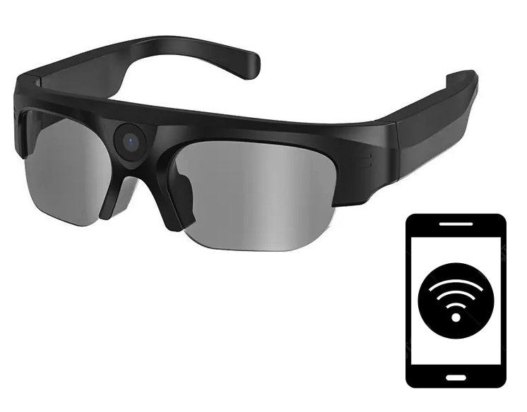 Occhiali sportivi Full HD XV17 con registrazione video e funzione WiFi