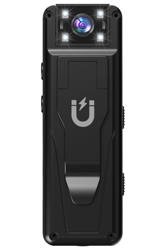 Bodycam Full HD Wi-Fi L13 con obiettivo girevole e visione notturna