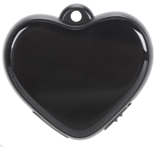 Mini dittafono nascosto in un ciondolo a forma di cuore Q66