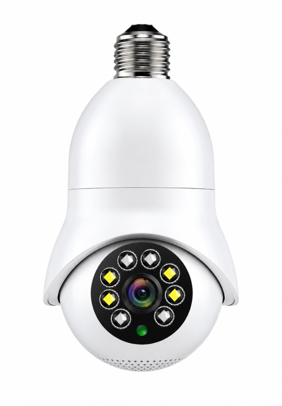 Telecamera Wi-Fi rotante a 360° nascosta in una lampadina ITY-R22