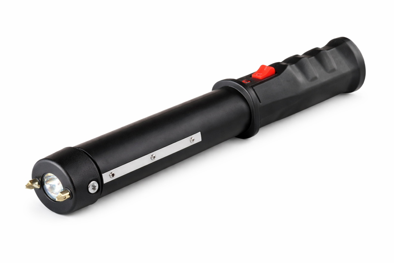 Storditore elettrico TW-809 con torcia LED compatta per autodifesa personale
