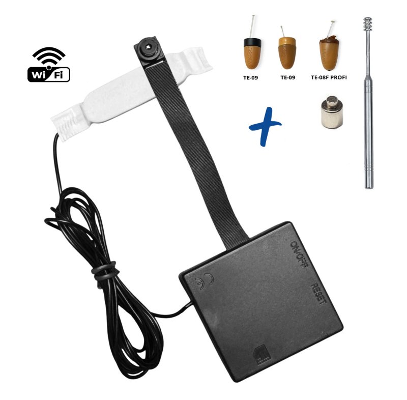 Set professionale per studenti con telecamera WiFi 4K e auricolare invisibile