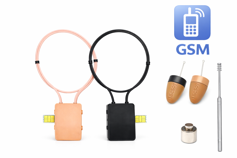 Auricolare spia con loop GSM + amplificatore 10W