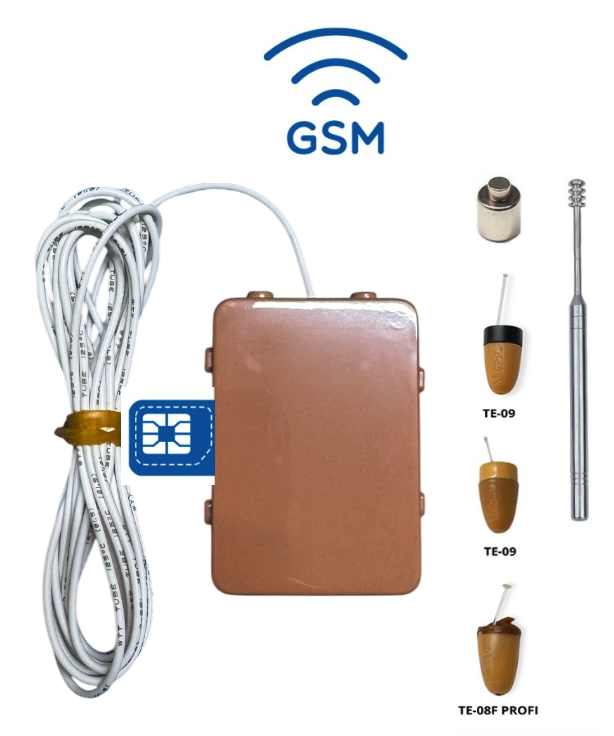Auricolare spia con loop GSM + amplificatore da 10W