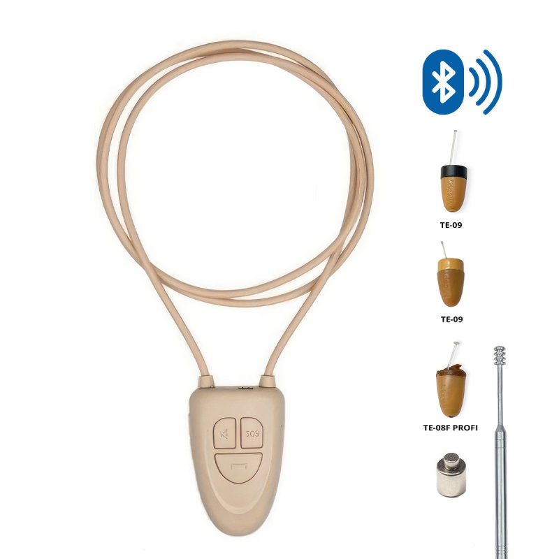 Auricolare spia con loop Bluetooth migliorata + amplificatore da 10W