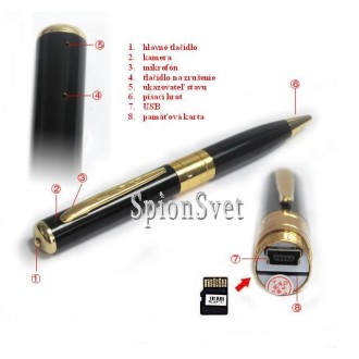 Penna spia con fotocamera 8GB di memoria