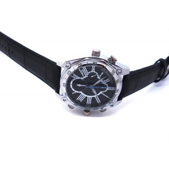 Orologio nero con risoluzione 1280x720 e rilevamento del movimento