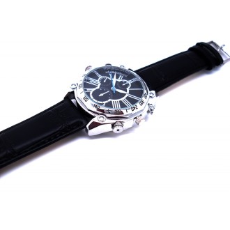 Orologio nero con risoluzione 1280x720 e rilevamento del movimento