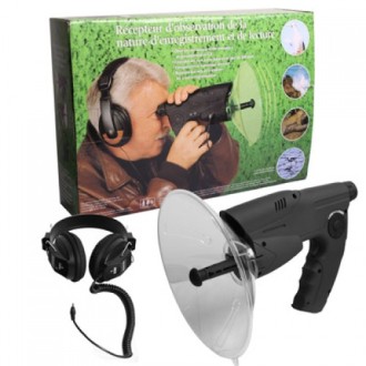 Binocolo con apparecchio acustico - amplificatore di suono per cacciatori