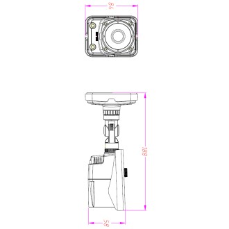 Telecamera AHD da 2,1 MP 1920x1080, 20 m IR