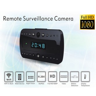 Sveglia WiFi con telecamera Full HD 1080P, rilevamento del movimento e visione notturna