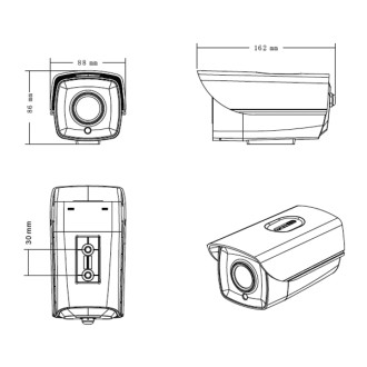 Telecamera IP 4MP 2688x1520, 40m IR Omnivision