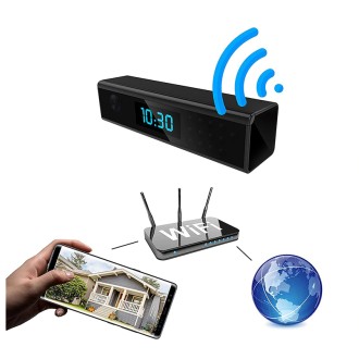 Mini orologio da tavolo con telecamera Wi-Fi 1080P