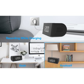 Sveglia Wi-Fi con visione notturna, rilevamento del movimento e altoparlante bluetooth