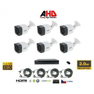 Set di telecamere a 6 canali 2Mpx 6AHD1