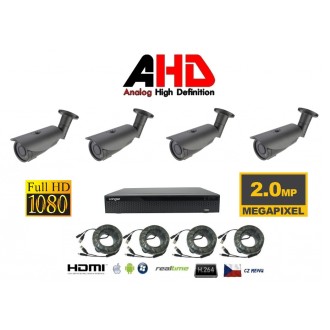 Set di telecamere a 4 canali 2Mpx 4AHD7