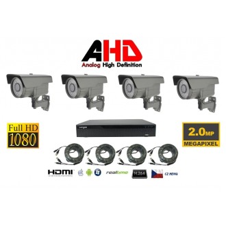 Set di telecamere a 4 canali 2Mpx 4AHD6