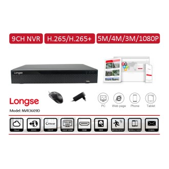 Registratore NVR a 9 canali Longse 3609D