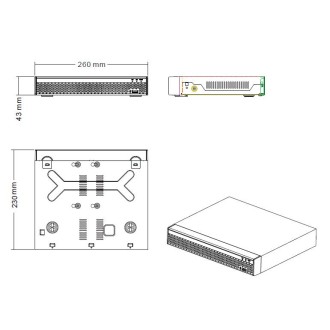 Registratore NVR a 16 canali Longse 3016D