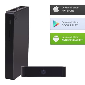Telecamera Wifi in powerbank con visione notturna e rilevamento del movimento a 1080p con torcia LED