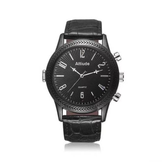Orologio nero con fotocamera Full HD e visione notturna 32 GB