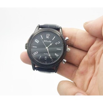 Orologio nero con fotocamera Full HD e visione notturna 32 GB