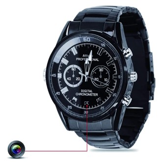 Orologio spia con telecamera Full HD con visione notturna