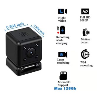 Mini DV sportiva Full HD con rilevamento del movimento e visione notturna