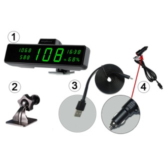 Tachimetro per auto GPS HUD con rilevatore di umidità C3020