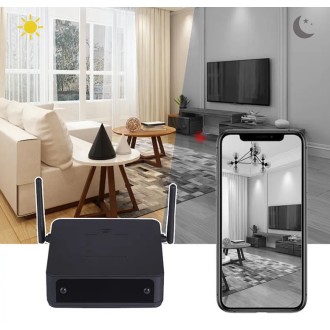 Telecamera di sicurezza Wi-Fi PIR nascosta nel router con batteria a lunga durata