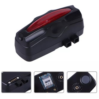 Impermeabile GPS Bike Tracker in luce posteriore T19