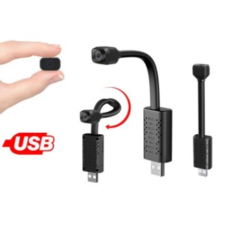 Telecamera IP Wi-Fi nel cavo USB con visione notturna e rilevamento del movimento