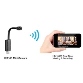 Telecamera IP Wi-Fi nel cavo USB con visione notturna e rilevamento del movimento